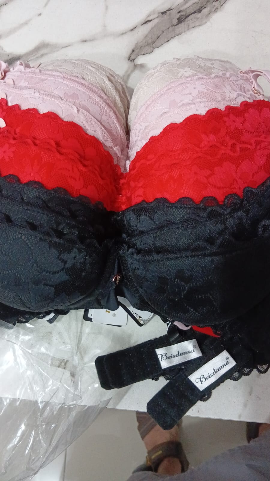 Beisdanna Lace Bra & Panty Set for Women – Soft Comfortable Lace Set (Multi Colours)
