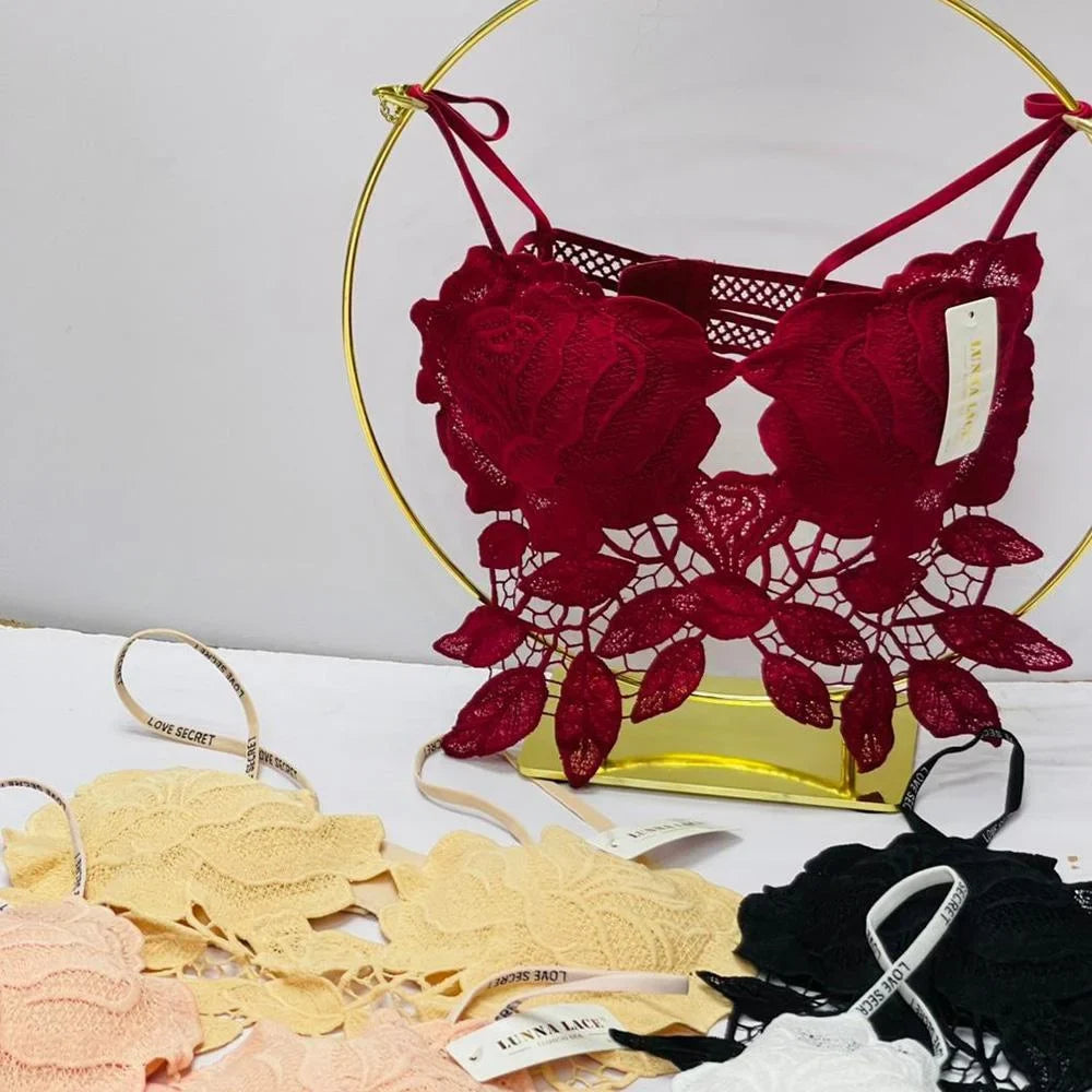 Full Cup Lace Bra for Women Seamless Push Up Gather Bra Soft Padded Comfortable Everyday Bra