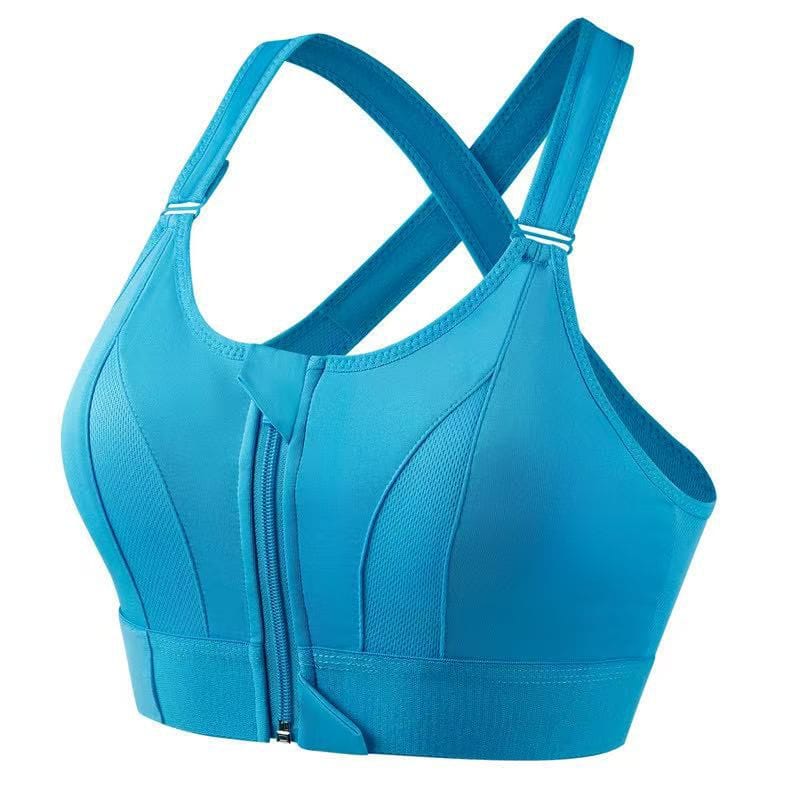 Front Zip Sports Bra for Women – High Support Gym & Yoga Bra (Multi Colours)