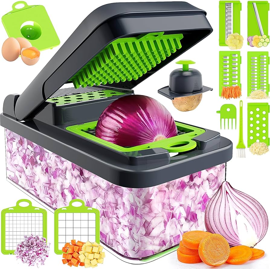 Vegetable Chopper Cutter Food Slicer Multifunctional 16 in 1