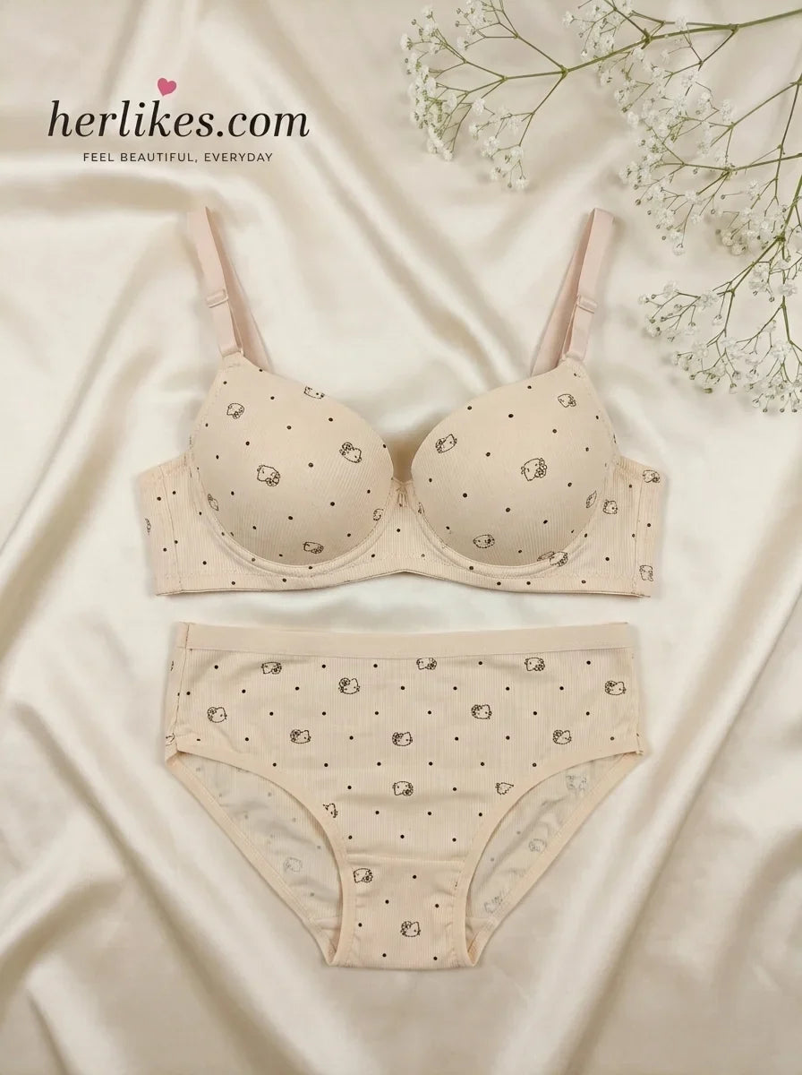 Polka Dot Bra & Panty Set