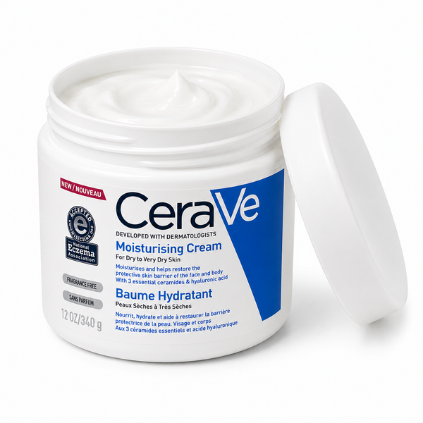 CeraVe Moisturising Cream 340g | Daily Face & Body Moisturizer for Dry to Very Dry Skin