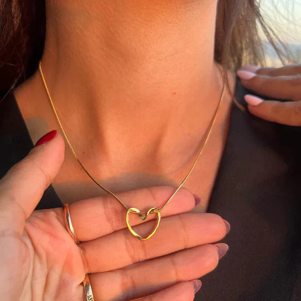 Twisted Knot Heart Necklace