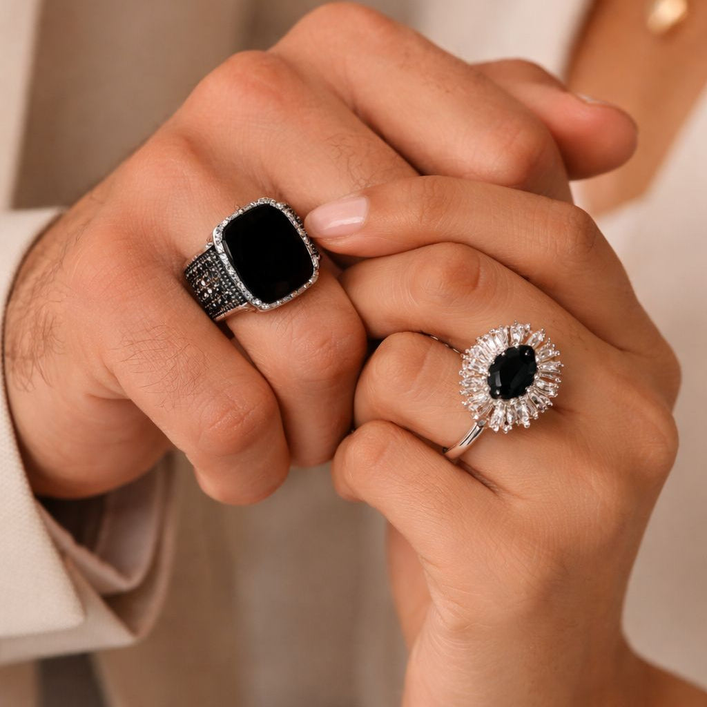 LUXURY TURKISH MATCHING RINGS FOR COUPLES
