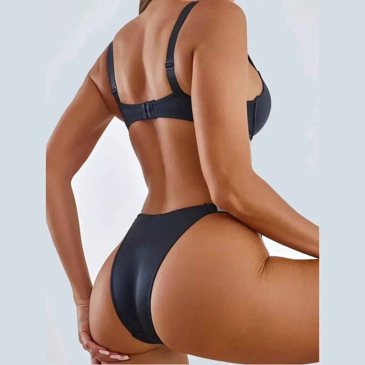 Victoria's Secret Shine Strap - BLACK BRA