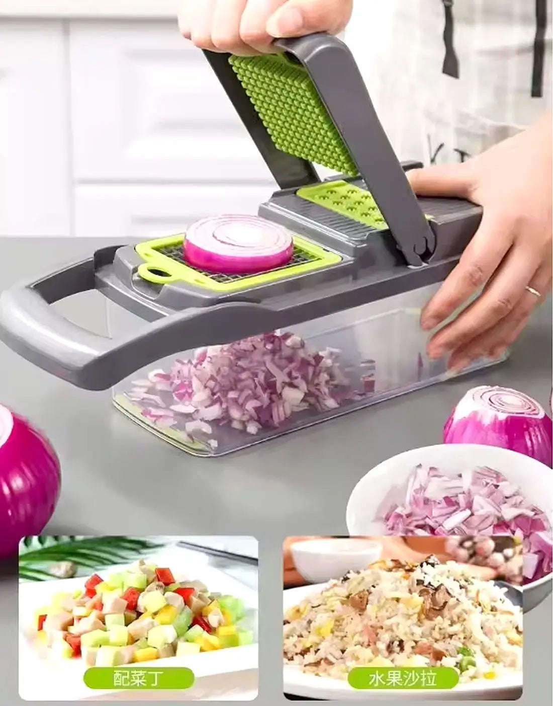 Vegetable Chopper Cutter Food Slicer Multifunctional 16 in 1